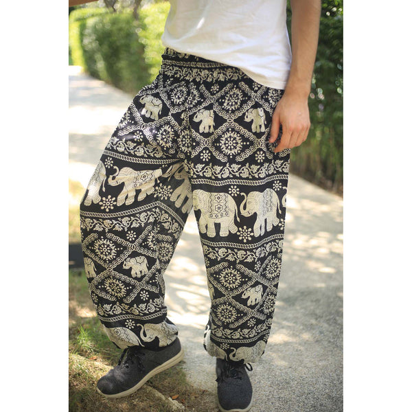 Imperial Elephant 5 men/women harem pants in Black PP0004 020005 05