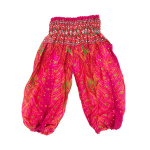 Peacock Unisex Kid Harem Pants in Pink PP0004 020008 01