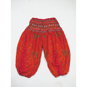 Peacock Unisex Kid Harem Pants in Red PP0004 020008 05