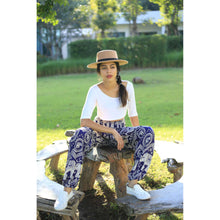Load image into Gallery viewer, Buddha Elephant 9 men/women harem pants in Navy PP0004 020009 05