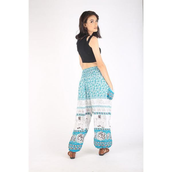 Cute elephant 12 women harem pants in aqua PP0004 020012 06