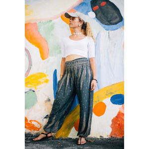 Peacock Feather Dream 15 women harem pants in Gray PP0004 020015 06