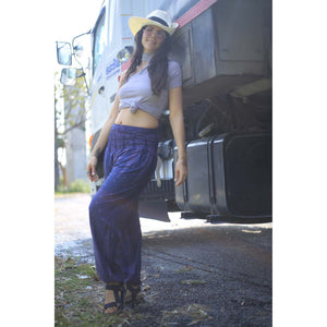 Peacock Feather Dream 15 women harem pants in Navy PP0004 020015 07