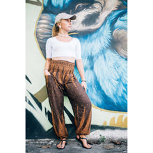 Load image into Gallery viewer, Peacock Feather Dream 15 women harem pants in Brown PP0004 020015 08