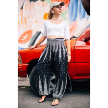Load image into Gallery viewer, Peacock Feather Dream 15 women harem pants in Black PP0004 020015 09