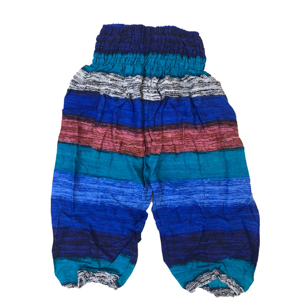 Funny Stripen Unisex Kid Harem Pants in Blue PP0004 020021 06