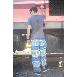 Cute elephant 27 men/women harem pants in Blue PP0004 020027 02