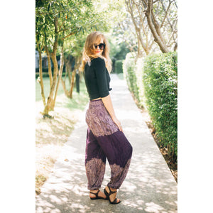 Floral mandala 36 women harem pants in Purple PP0004 020036 01