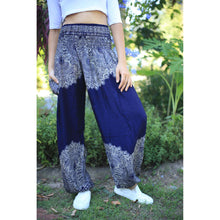 Load image into Gallery viewer, Floral mandala 36 women harem pants in Navy PP0004 020036 04