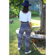 Load image into Gallery viewer, Hilltribe strip women&#39;s harem pants in Navy PP0004 020049 03