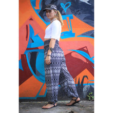 Load image into Gallery viewer, Hilltribe strip women&#39;s harem pants in Black  PP0004 020049 05