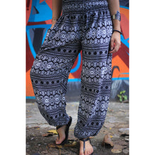 Load image into Gallery viewer, Hilltribe strip women&#39;s harem pants in Black  PP0004 020049 05