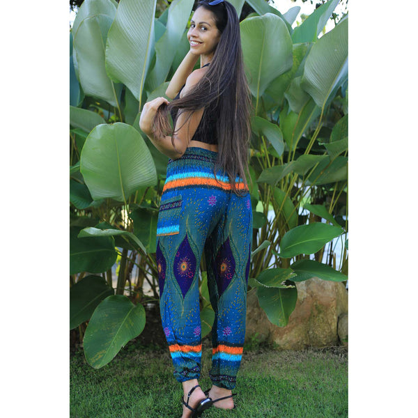 Big eye 50 women harem pants in Ocean Blue PP0004 020050 04