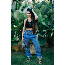Load image into Gallery viewer, Tribal dashiki womens harem pants in Navy PP0004 020066 03