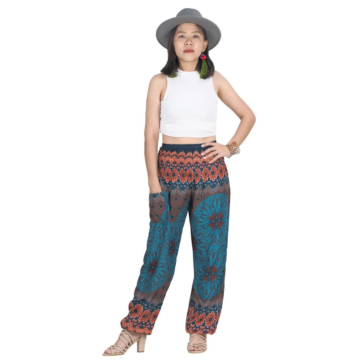 Sunflower 92 women harem pants in Ocean Blue PP0004 020092 06