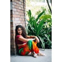 Load image into Gallery viewer, Tie dye 104 women harem pants in Orange PP0004 020104 05