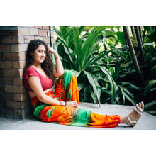 Load image into Gallery viewer, Tie dye 104 women harem pants in Orange PP0004 020104 05