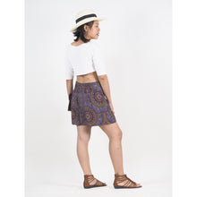 Load image into Gallery viewer, Mandala Women&#39;s Wrap Shorts Pants in Bright Navy PP0205 020114 02