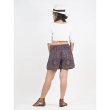 Load image into Gallery viewer, Mandala Women&#39;s Wrap Shorts Pants in Bright Navy PP0205 020114 02