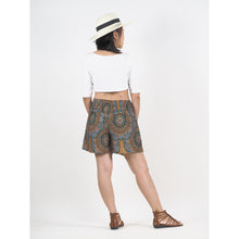 Load image into Gallery viewer, Mandala Women&#39;s Wrap Shorts Pants in Black PP0205 020114 05