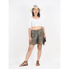Load image into Gallery viewer, Mandala Women&#39;s Wrap Shorts Pants in Black PP0205 020114 05
