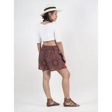 Load image into Gallery viewer, Mandala Women&#39;s Wrap Shorts Pants in Red PP0205 020114 06