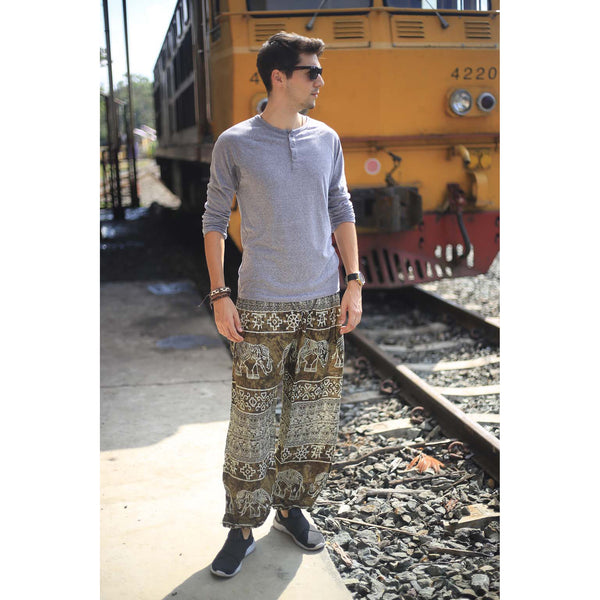 Rupestree elephant 123 men/women harem pants in Green PP0004 020123 03