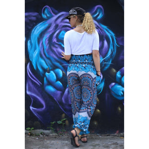 Contrast mandala 127 women harem pants in Black PP0004 020127 01