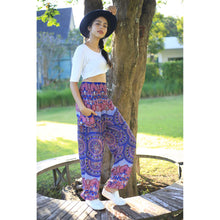 Load image into Gallery viewer, Contrast mandala 127 women harem pants in Bright Navy PP0004 020127 04