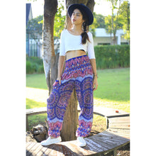 Load image into Gallery viewer, Contrast mandala 127 women harem pants in Bright Navy PP0004 020127 04