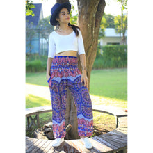 Load image into Gallery viewer, Contrast mandala 127 women harem pants in Bright Navy PP0004 020127 04