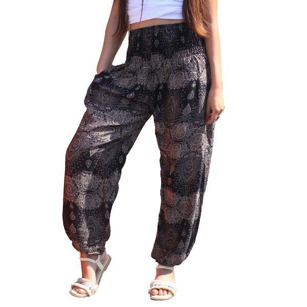 Paisley 133 women harem pants in Black PP0004 020133 03