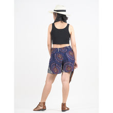 Load image into Gallery viewer, Mandala Women&#39;s Wrap Shorts Pants in Navy Blue PP0205 020151 03
