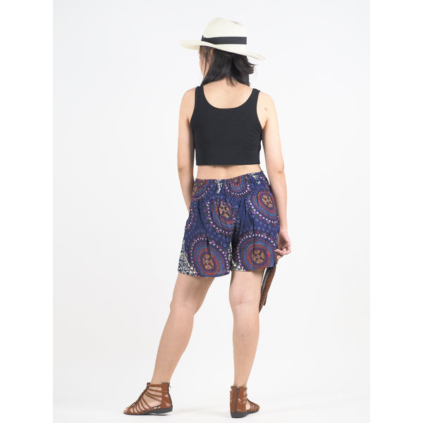 Mandala Women's Wrap Shorts Pants in Navy Blue PP0205 020151 03