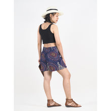 Load image into Gallery viewer, Mandala Women&#39;s Wrap Shorts Pants in Navy Blue PP0205 020151 03