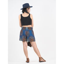 Load image into Gallery viewer, Mandala Women&#39;s Wrap Shorts Pants in Ocean Blue PP00205 020151 04