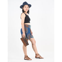 Load image into Gallery viewer, Mandala Women&#39;s Wrap Shorts Pants in Ocean Blue PP00205 020151 04