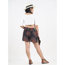 Load image into Gallery viewer, Mandala Women&#39;s Wrap Shorts Pants in Black PP0205 020151 06