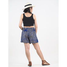 Load image into Gallery viewer, Mandala Women&#39;s Wrap Shorts Pants in Blue PP0205 020170 05