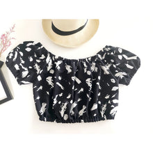 Load image into Gallery viewer, Cactus Blouse Puff Sleeve Tops in Black SH0194 130003 01