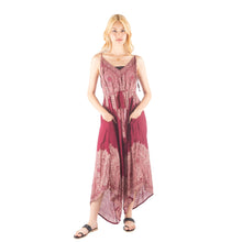 Load image into Gallery viewer, Floral mandala Women&#39;s Jumpsuit with Belt in Red JP0097 020036 05