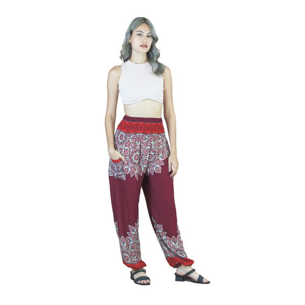 Muscari Mandala women harem pants in Red PP0004 020263 05