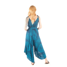 Load image into Gallery viewer, Monotone Mandala Women&#39;s Jumpsuit with Belt in Ocean Blue JP0097 020031 06