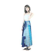 Load image into Gallery viewer, Muscari Mandala Women&#39;s Bohemian Skirt in Navy Blue SK0033 020263 03