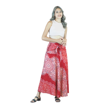 Load image into Gallery viewer, Peonies Mandala Women&#39;s Bohemian Skirt in Red SK0033 020308 01