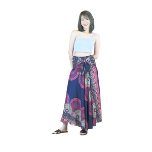 Maiden Mandala Women's Bohemian Skirt in Navy Blue SK0033 020306 04