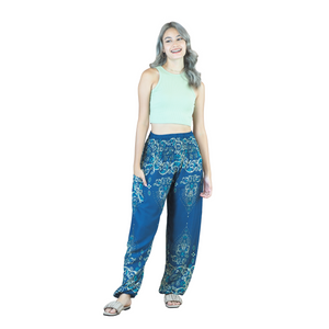 Cosmo Royal Elephant women harem pants in Ocean Blue PP0004 020307 02