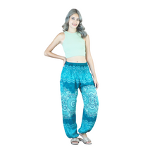 Load image into Gallery viewer, Peonies Mandala women harem pants in Ocean Blue PP0004 020308 05