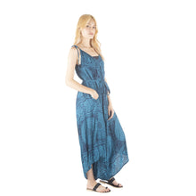 Load image into Gallery viewer, Monotone Mandala Women&#39;s Jumpsuit with Belt in Ocean Blue JP0097 020031 06