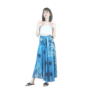 Acacia Mandala Women's Bohemian Skirt in Bright Navy SK0033 020305 01